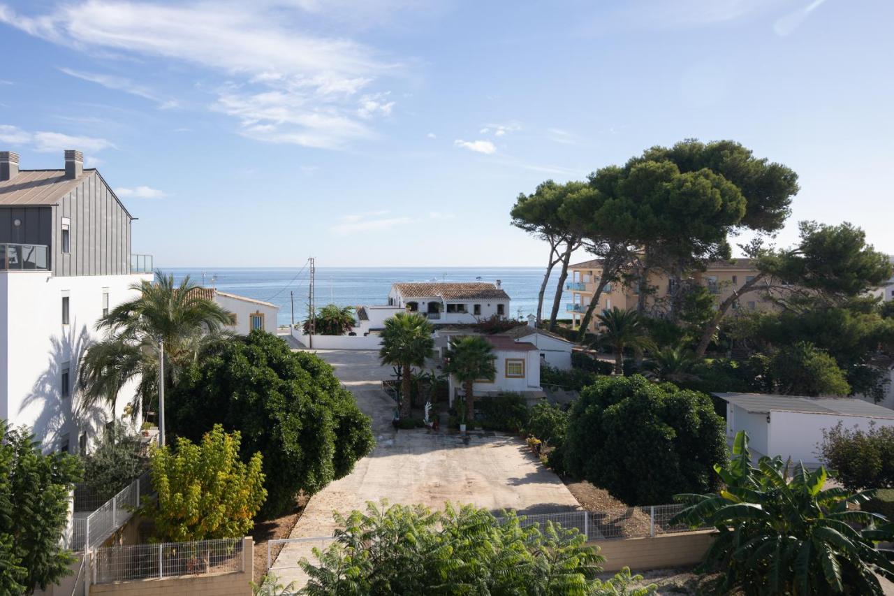 Javea Terraza + Piscina + Vistas Al Mar Platja de Larenal Bagian luar foto